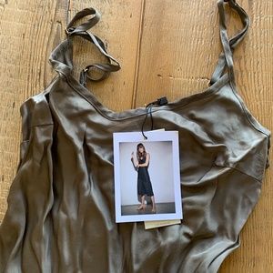 NATION LTD Farrah Slip Dress, Olive